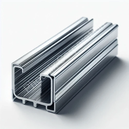 High-quality galvanized iron channels in 100 x 50 mm and 75 x 40 mm sizes, available in Kamrup