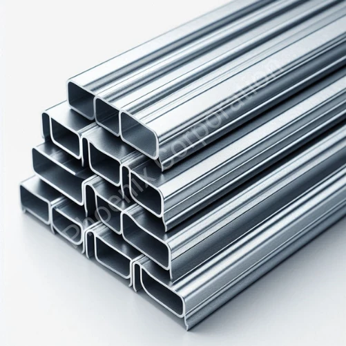 High-quality galvanized iron channels in 100 x 50 mm and 75 x 40 mm sizes, available in Berpeta