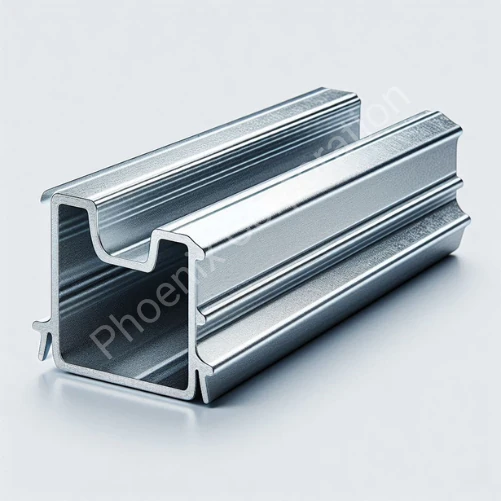 High-quality galvanized iron channels in sizes 100 x 50 mm and 75 x 40 mm available in Guwahati