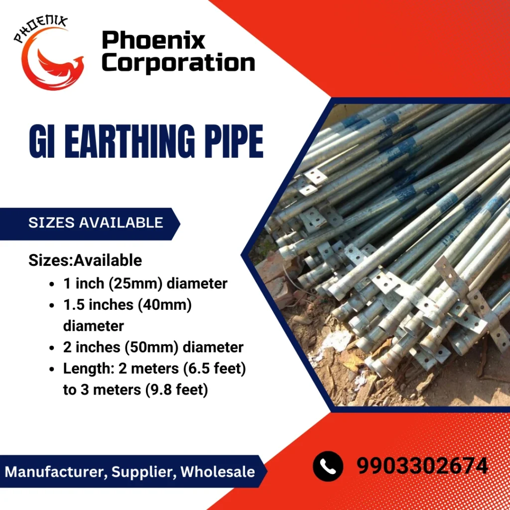 GI Earthing Pipes in Behrampur – Premium Quality for Reliable Grounding Solutions