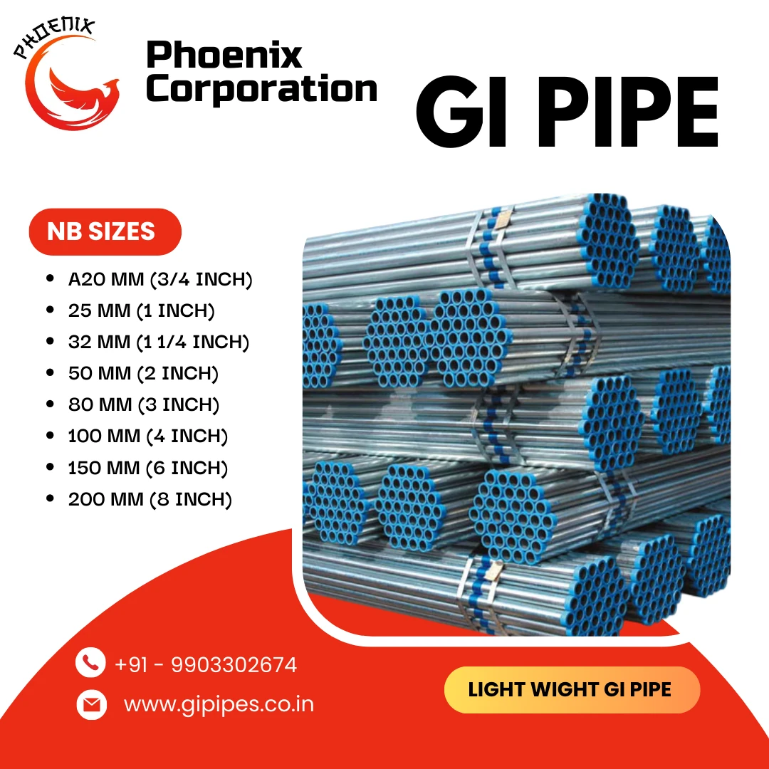 High-quality GI Pipe engineered for unmatched durability and corrosion resistance.