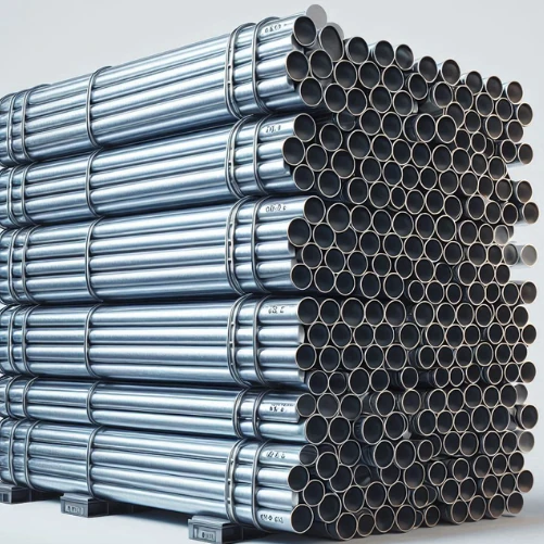 Bundles of Jindal GI Pipes supplied by Phoenix Corporation in Behrampur, Murshidabad
